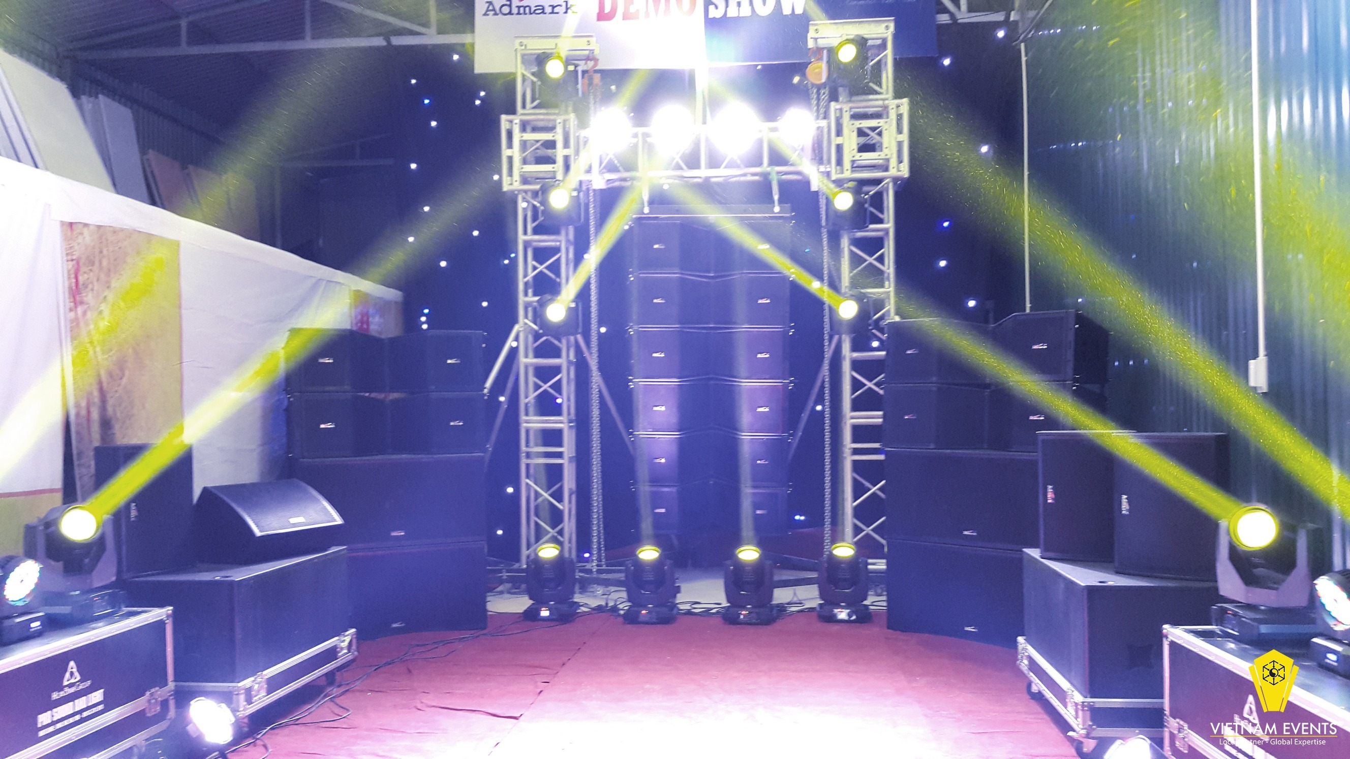 Vietnam Events provide the best event lighting rental services 